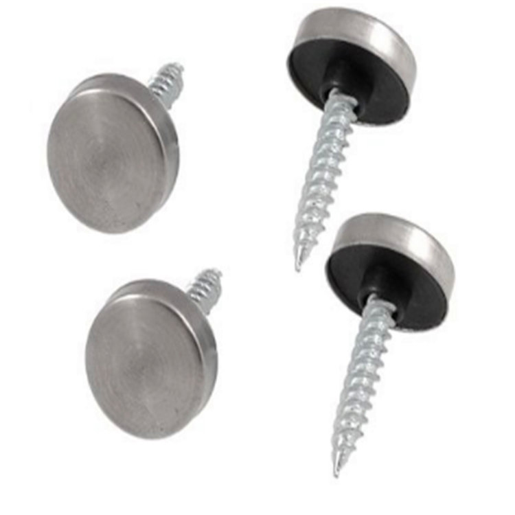 Stainless steel 316 14mm 16mm flat head cup cover mirror screw