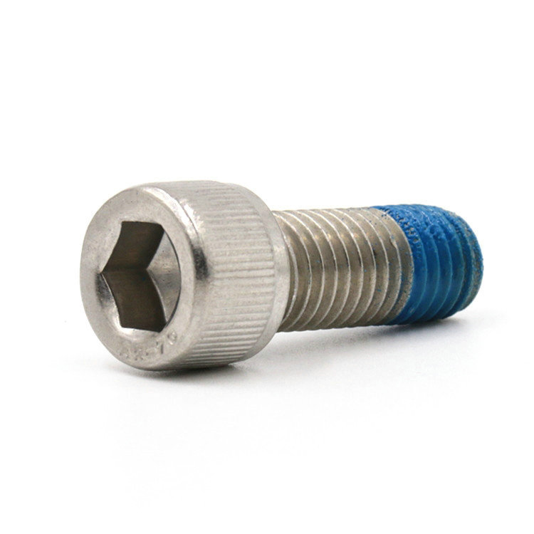 Big size M12X30 stainless steel hexagon socket cup head screw with nylon patch