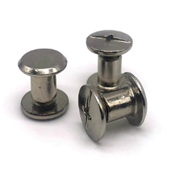 Custom stainless steel male and female countersunk head chicago screw