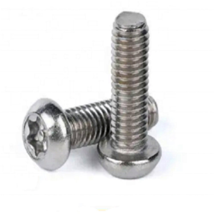 ISO7380 button head tamper proof 6-lobe pin torx security screw