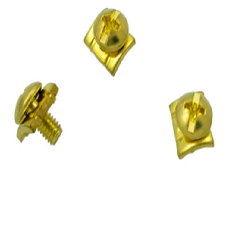 Solid Brass Cross Slot Drive Square Washer Combine Set Screw