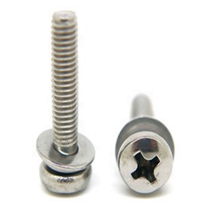 Stainless Steel Passivation Pan Head Cross Double Washers Screw