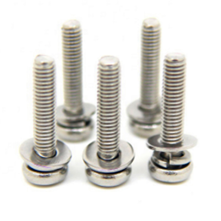 Stainless Steel Passivation Pan Head Cross Double Washers Screw