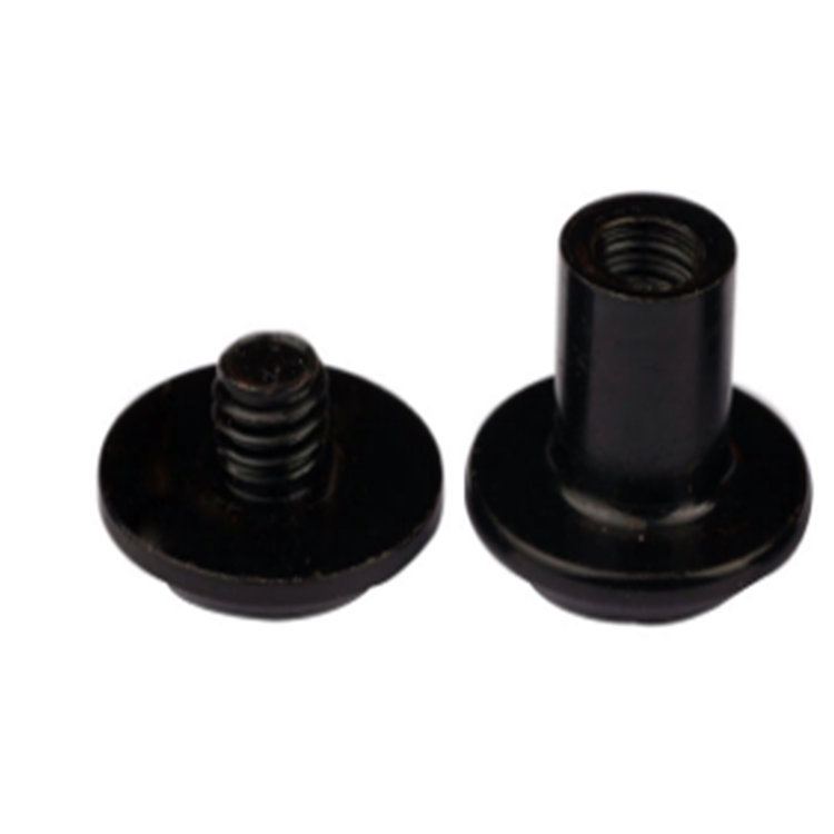 Zinc Plating Black Male And Female Slotted Chicago Screw