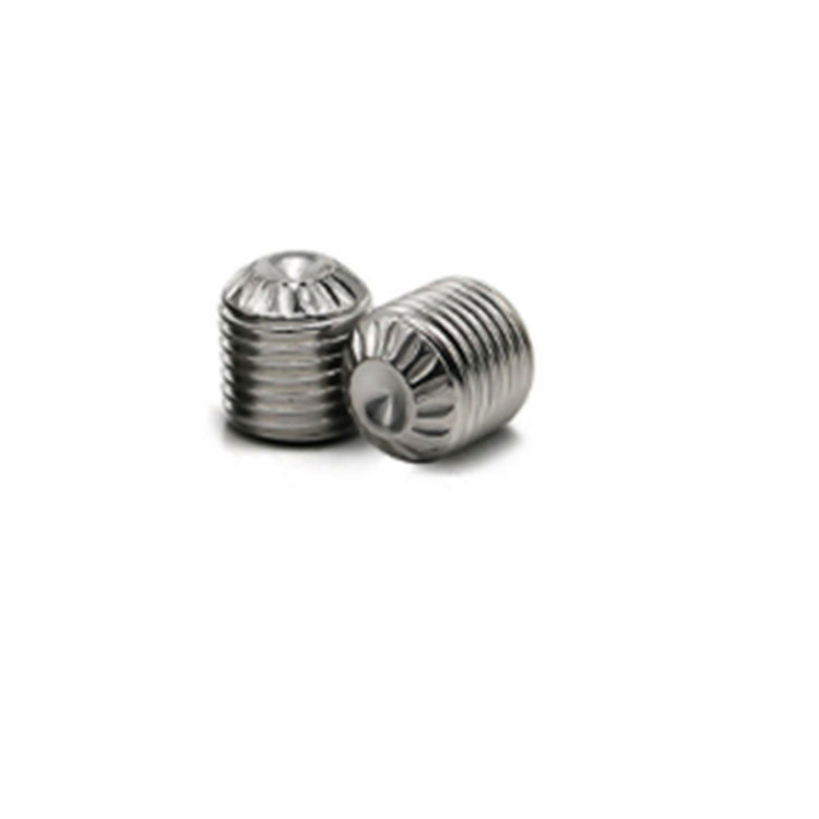 A2-70 stainless steel knurled cup point hexagon socket set screw
