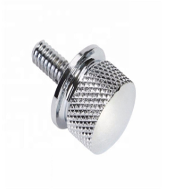 Custom anodized aluminium knurled thumb screw