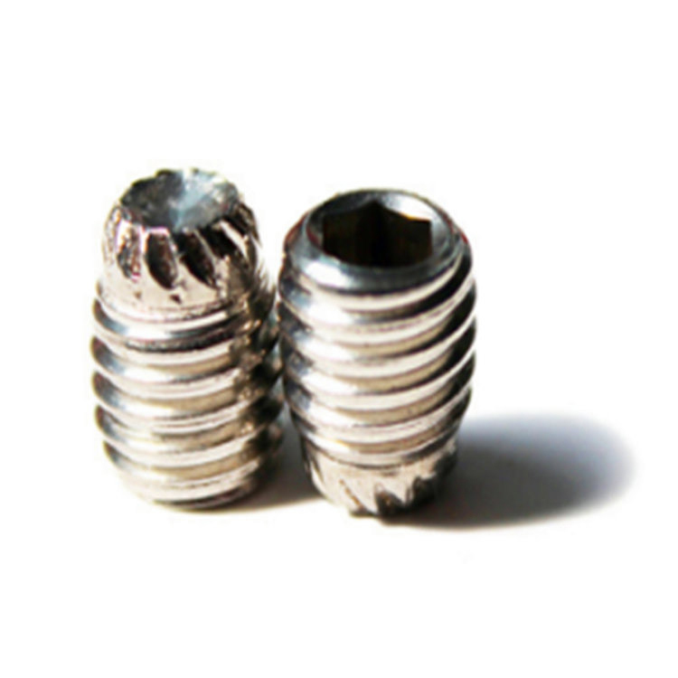 DIN916K m3 stainless steel knurling cup point socket set screw