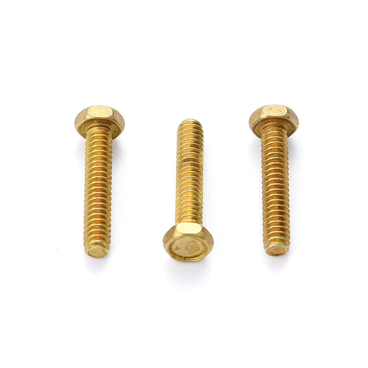 DIN933 brass hex head screws