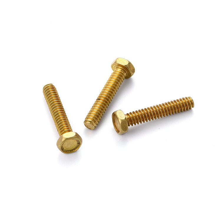DIN933 solid brass hex head bolts