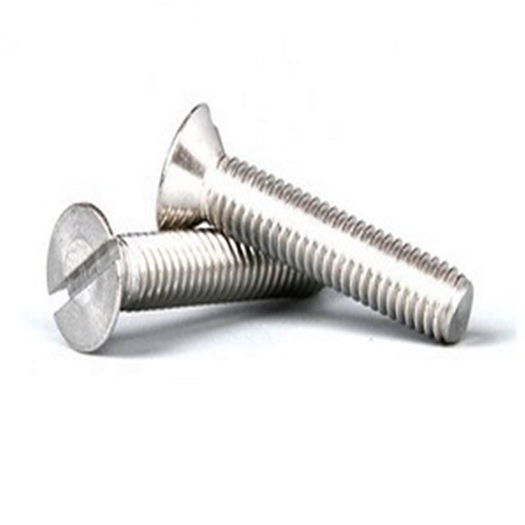 Din963 m3 Stainless steel Countersunk Head Slotted Machine Screw