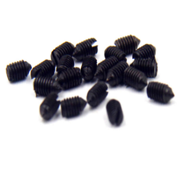 High quality black DIN553 slotted cone point set screw