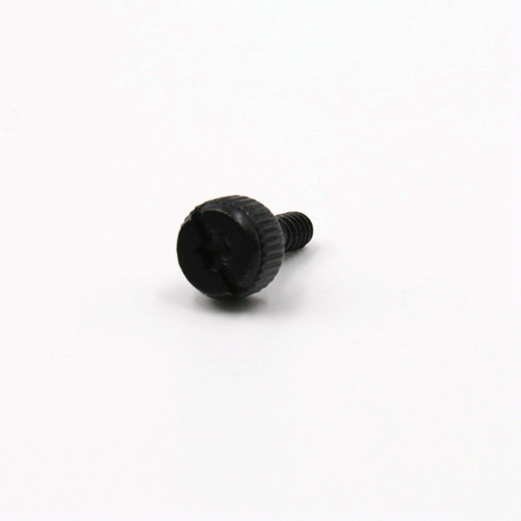 M3 M4 Black knurled computer case thumb screw for cover