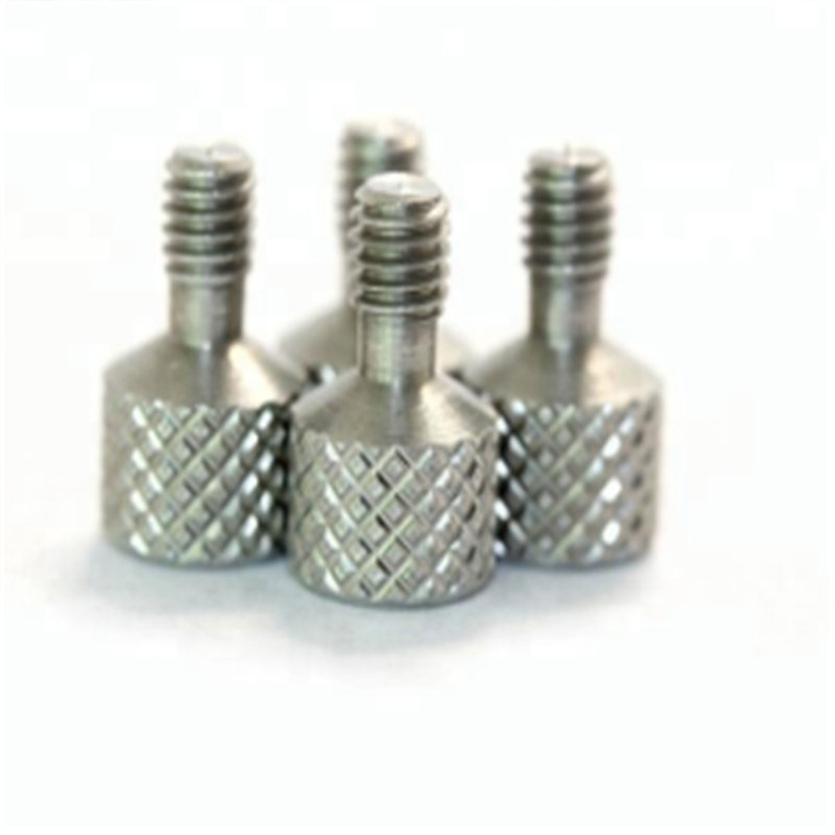 New design Stainless Steel Slotted Knurled Thumb Screws M4