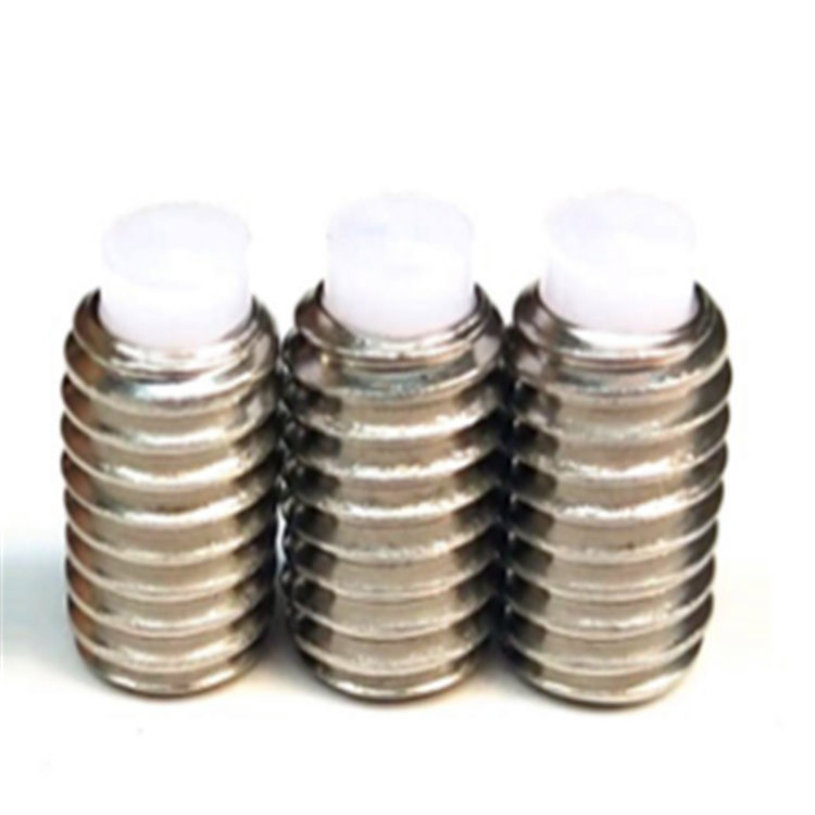 Stainless Steel Nylon Hex Socket Set Screw With Flat Point