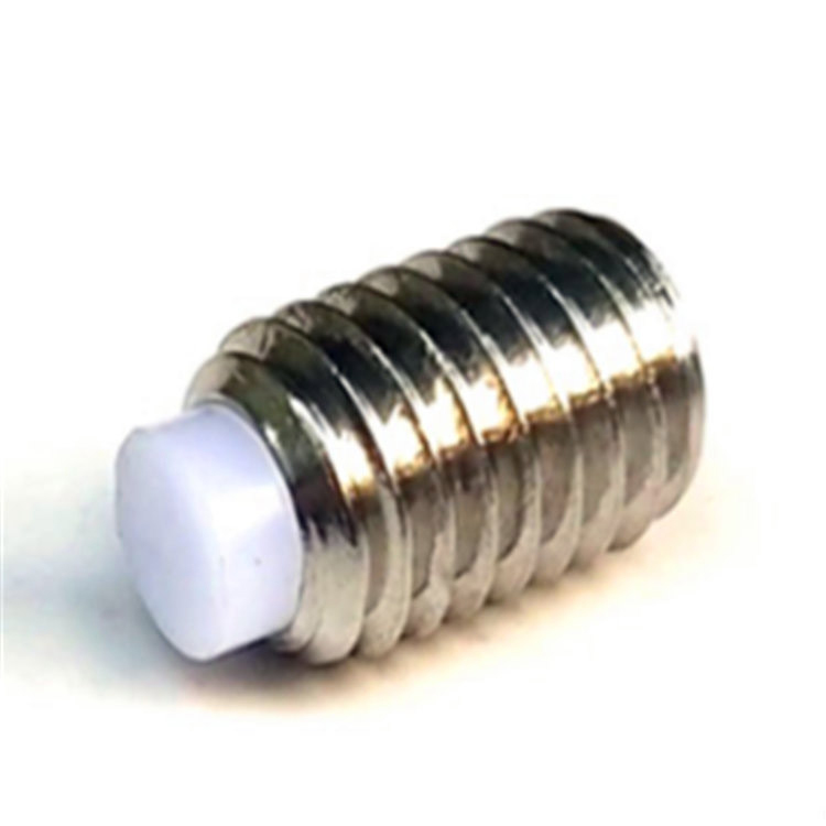 Stainless Steel Nylon Hex Socket Set Screw With Flat Point