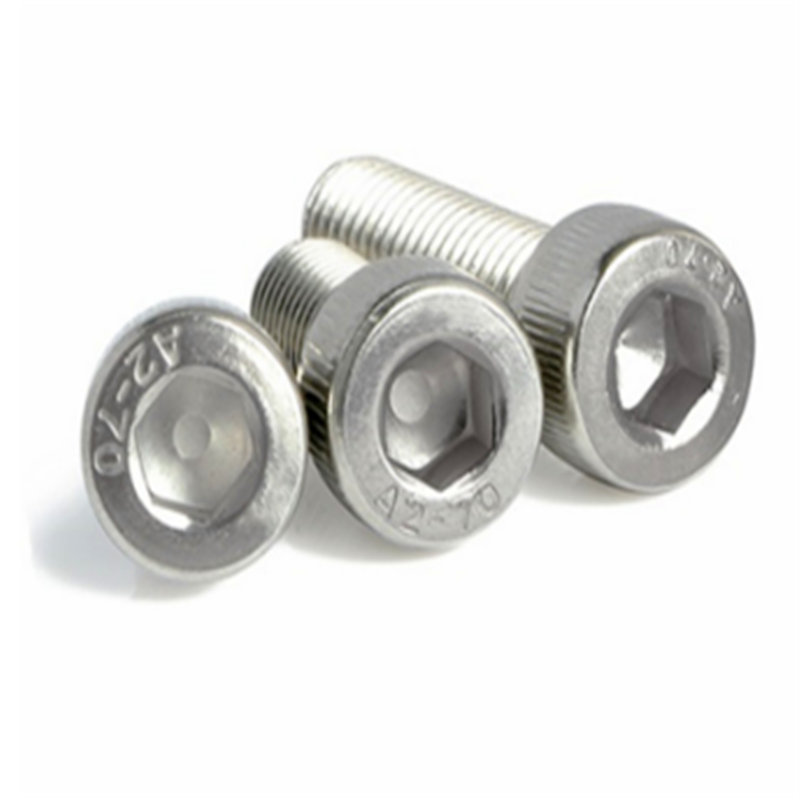 Stainless steel A2-70 DIN912 hexagon socket cup head bolt