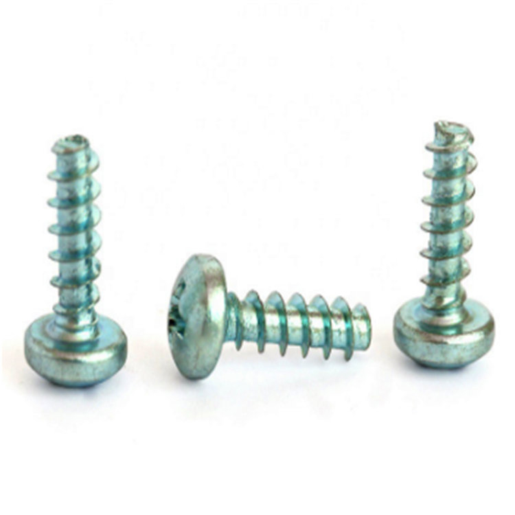 UNF Pan Head Cross Recessed  Self Tapping Screw With Blue White Zinc