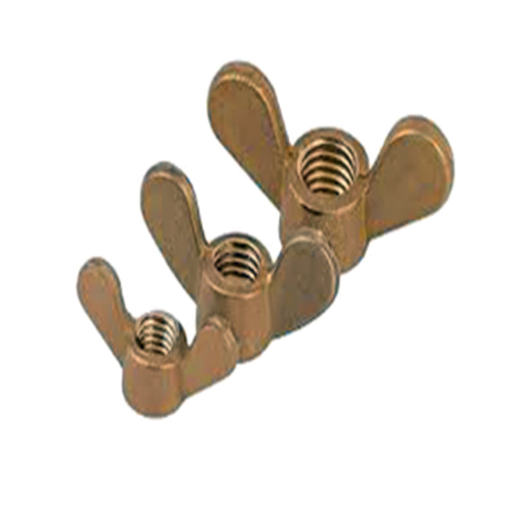 China standard size stainless steel wing nut butterfly nut