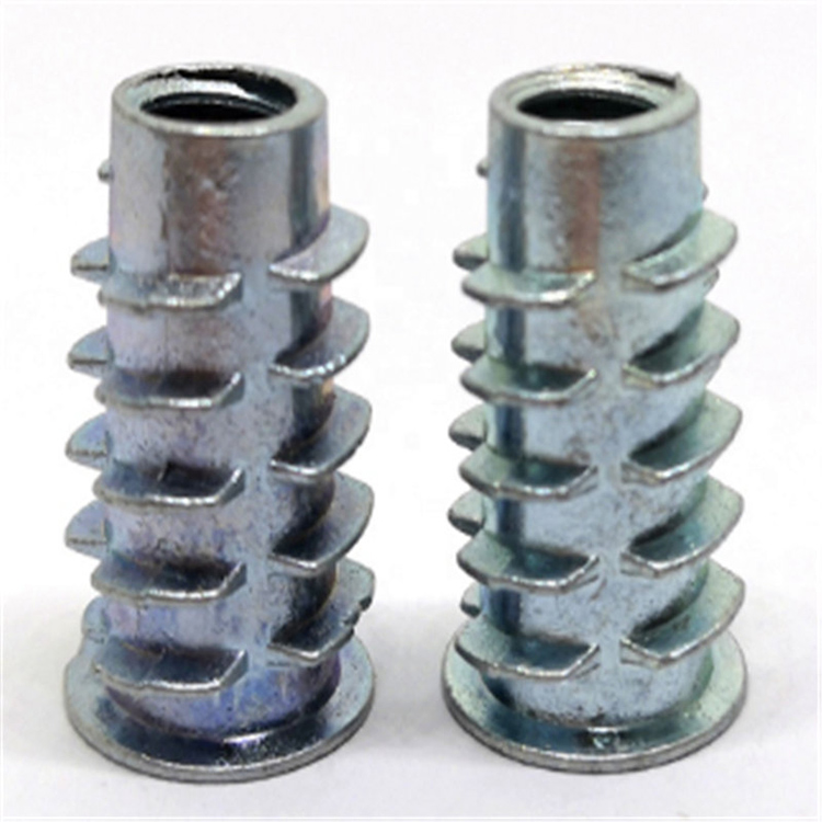 Furniture threaded alloy  insert nut for wood