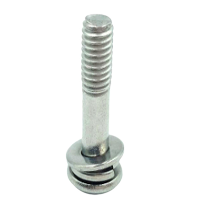 Hex socket button head triple combined screw with half thread