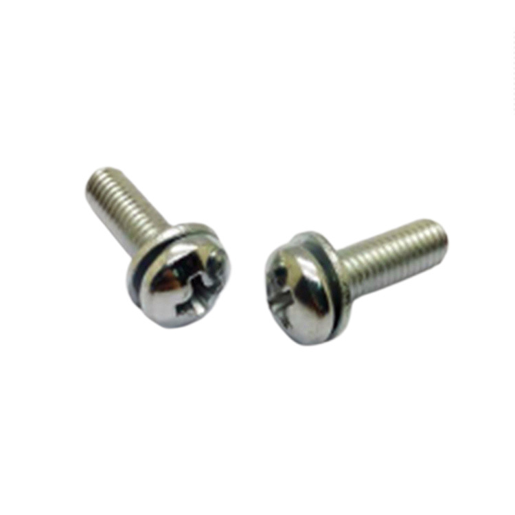 New design round head cross stainless steel set screw with washer
