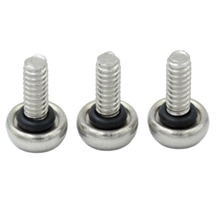 Stainless steel m3 six lobe pan head sealing screw with o ring