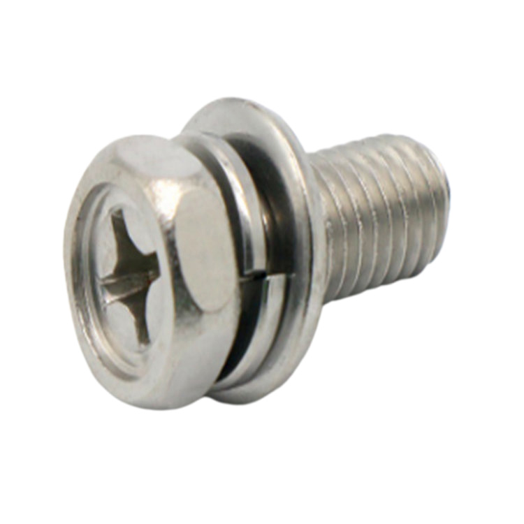 Stainless Steel Spring Washer And Flat Washer Hex Head Set Screw
