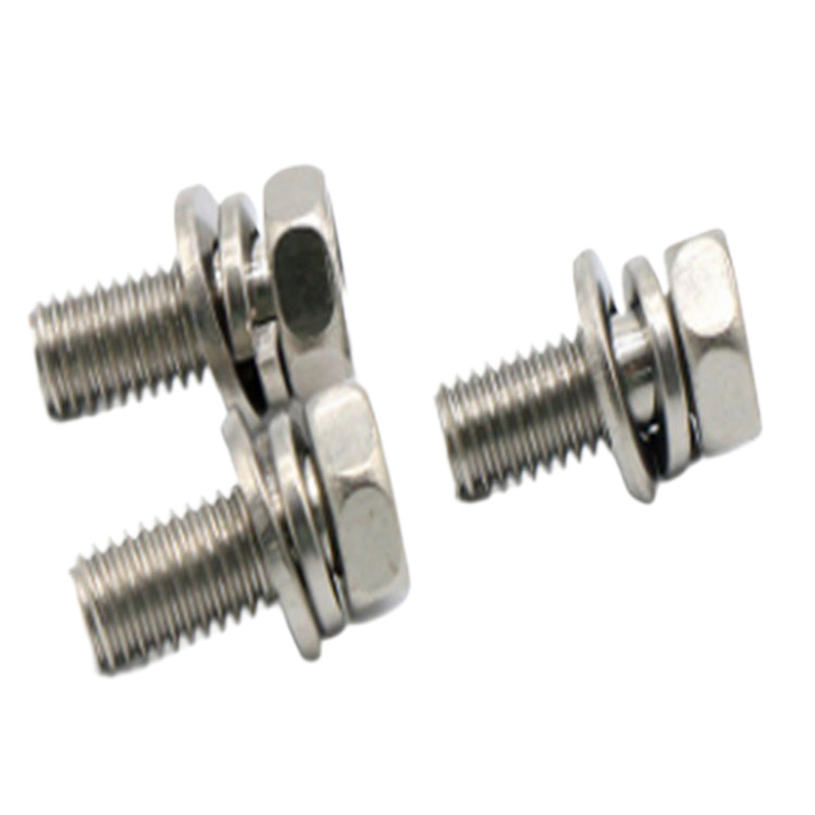 Stainless Steel Spring Washer And Flat Washer Hex Head Set Screw