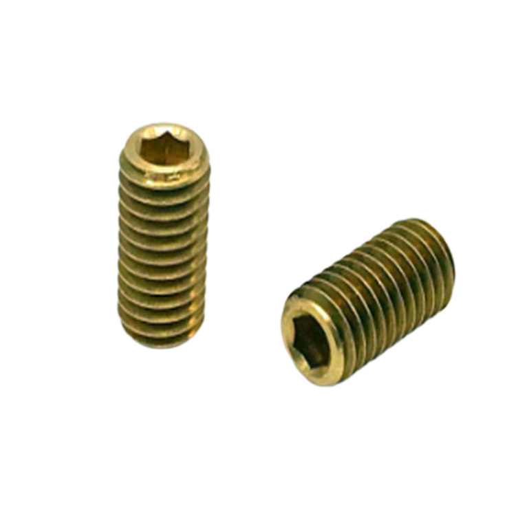 Din 944 standard brass metric thread small grub set screw