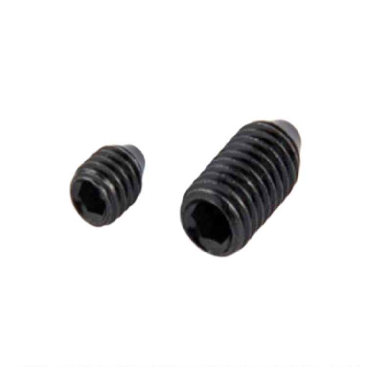 M4 zinc plated black slotted set screw with competitive price