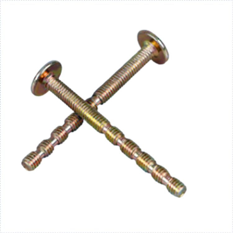 Galvanized connecting step bamboo shaped screw for door handle