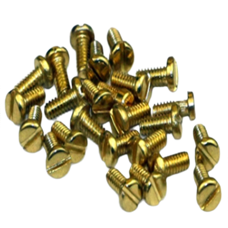 Hot sale M1.4 brass pan head slotted mini small micro screw