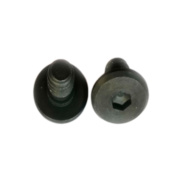 M2 black PVD stainless steel full thread socket CD pattern screw