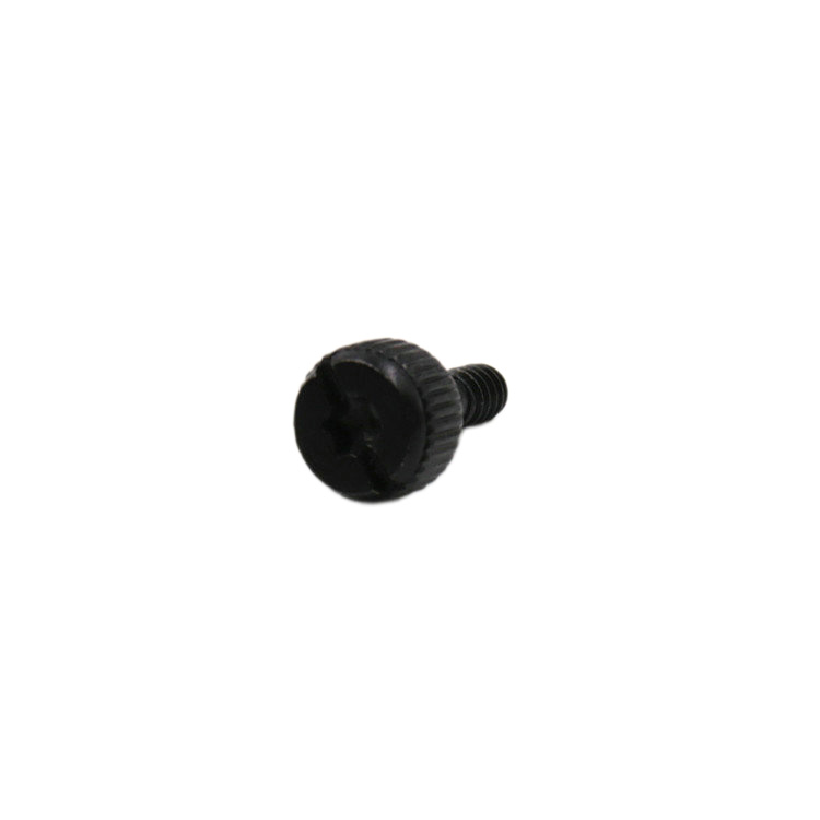 Non-standard black knurled computer case thumb screws for cover