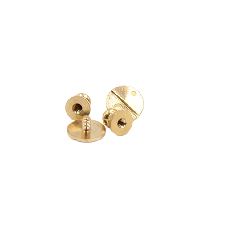 New design Solid Brass Sam Brown Button Stud For leather