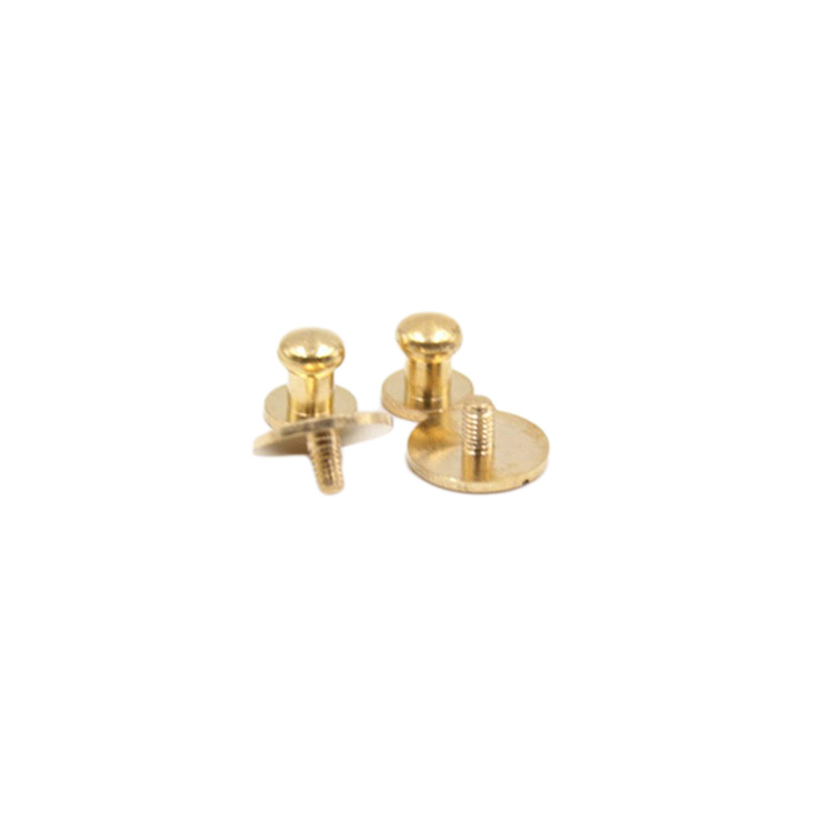 New design Solid Brass Sam Brown Button Stud For leather