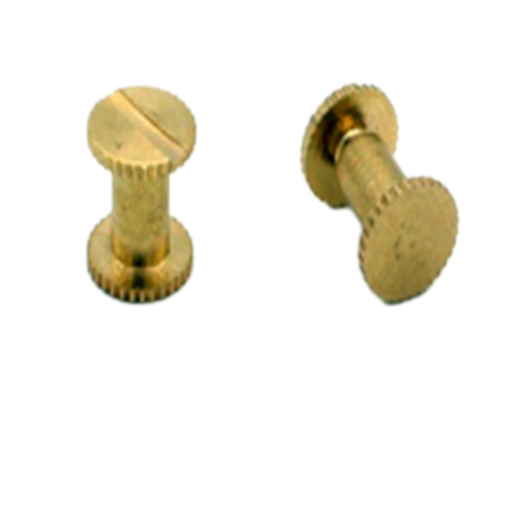 1/4 slot drive male to female brass post book binding screw
