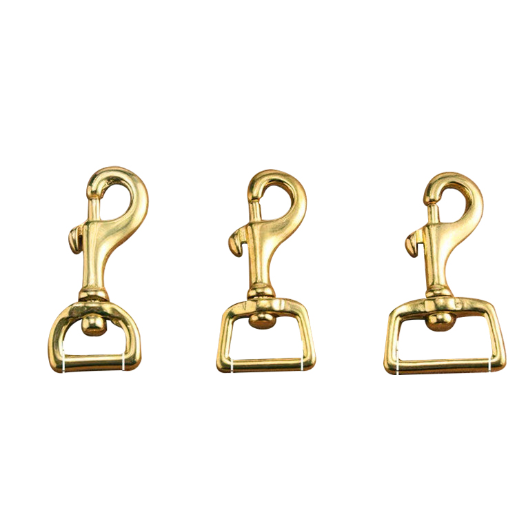 Bag Accessories Swivel solid brass snap hook