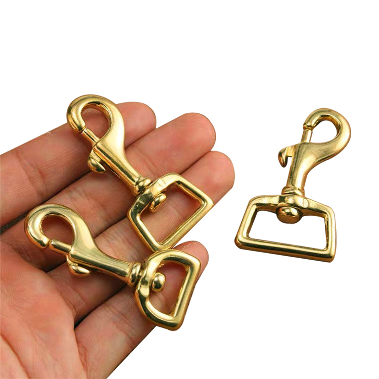 Bag Accessories Swivel solid brass snap hook