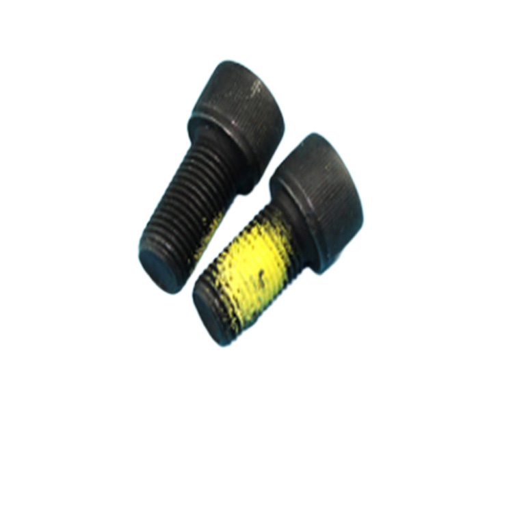Black color cup head hex socket screw with nylon patch