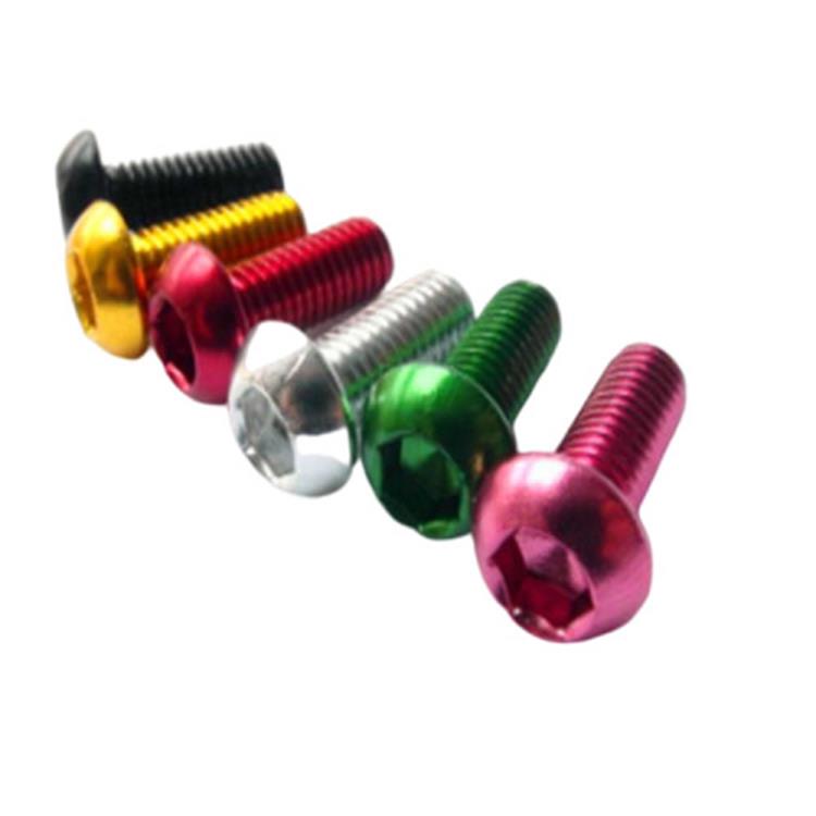 Customized color button head torx titanium alloy screw