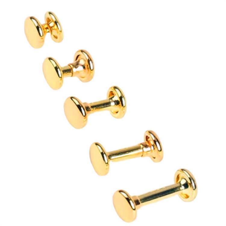 Different color brass double side rivets for luggage leather