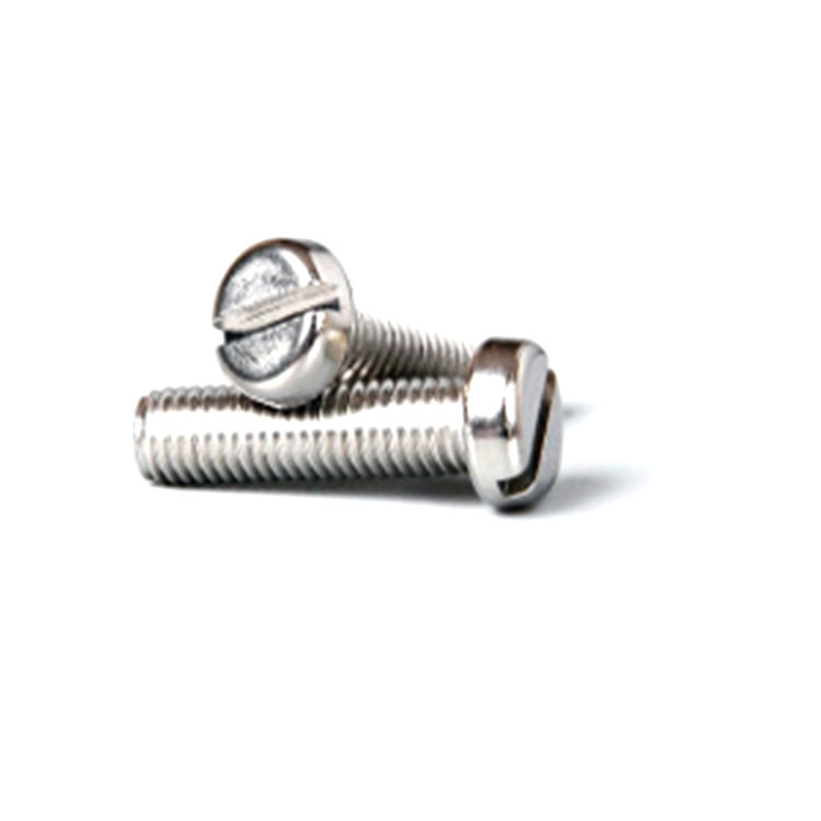 DIN84 stainless steel A2-70 cheese head slotted screw