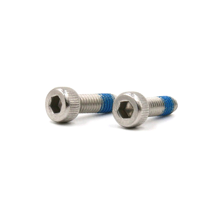 Hex socket fillister head micro screw with Nylon patch
