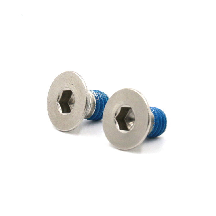 Hot selling countersunk head socket micro mini screws with nylon patch