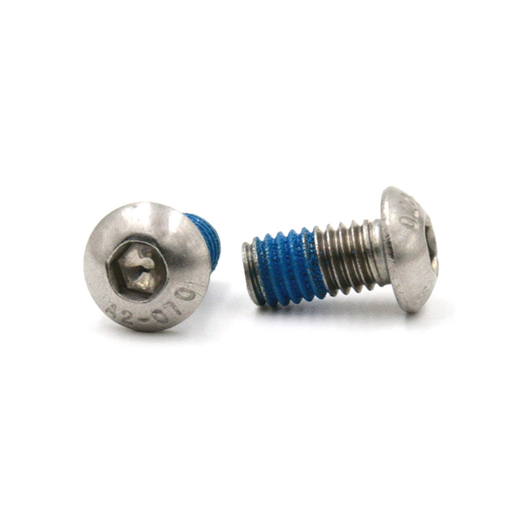 M2 button head hexagon socket micro screw with Nylon patch