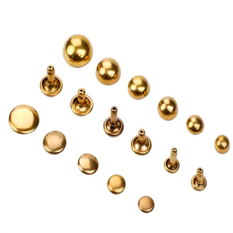 New design brass double side rivets for bag and suitcase