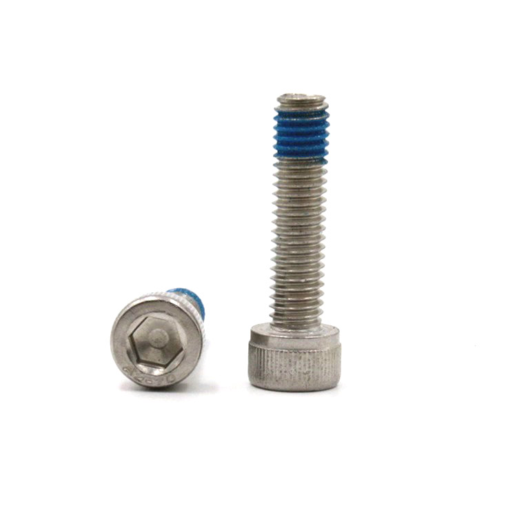 Stainless steel 18-8 hex socket head screw with nylon patch