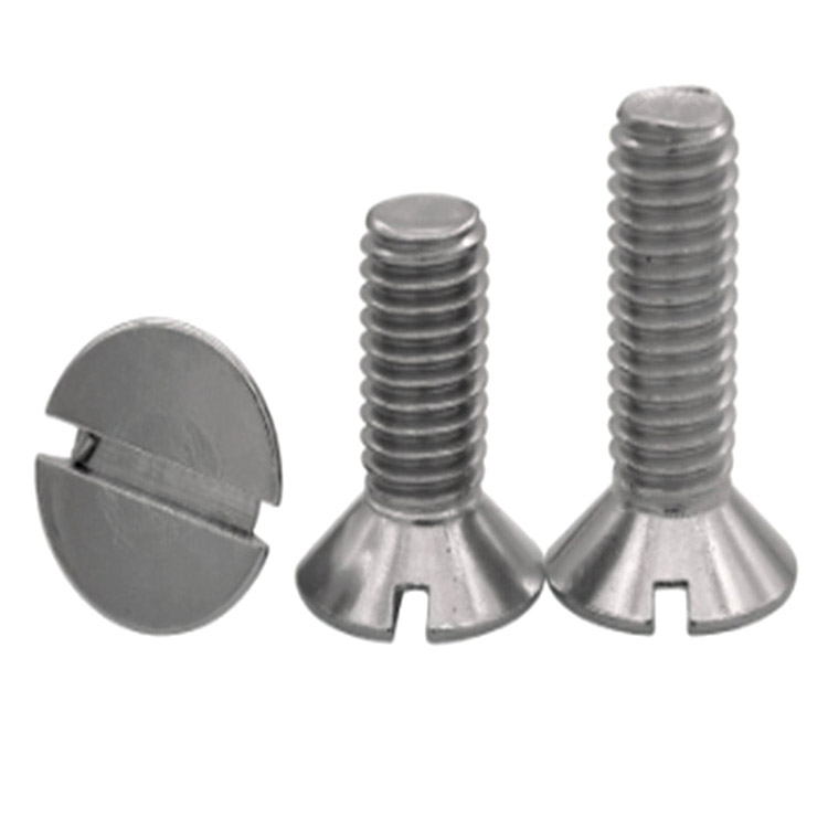Stainless steel 304 Countersunk Head Slotted Machine Screw