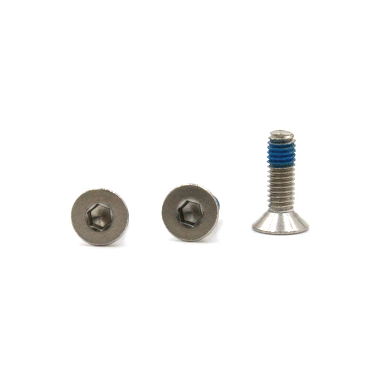 Stainless steel 304 flat countersunk head hex socket micro mini locking screws